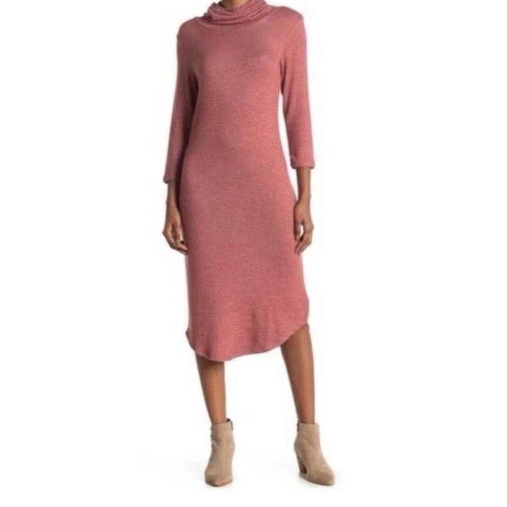 New Bobeau Midi Dress Built-In Face Mask small